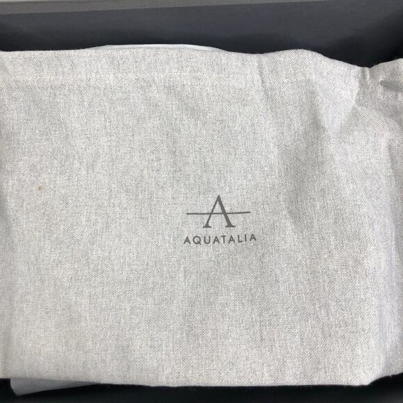 NEW Aquatalia Elaina Corduroy Suede Open Toe Slip On Mules in Rust Women's Sz 8 - Picture 8 of 9